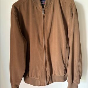 Roundtree & Yorke Tan Bomber Jacket